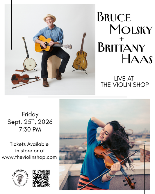 BRUCE MOLSKY & BRITTANY HAAS - CONCERT TICKET